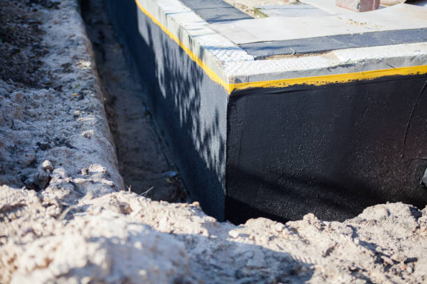 Residential Exterior Waterproofing installation at a La Porte, IN home by SJ Waterproofing Pros